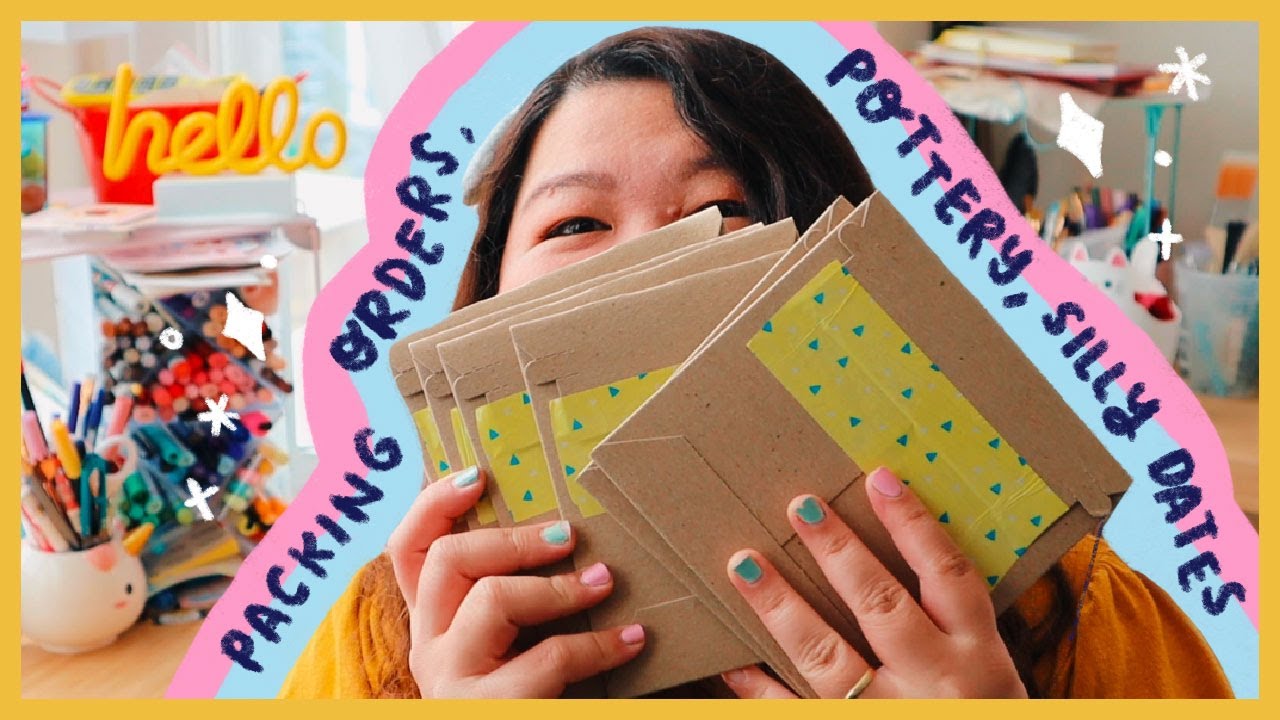 ✰ Studio Vlog ✰ packing orders, pottery, silly dates and more