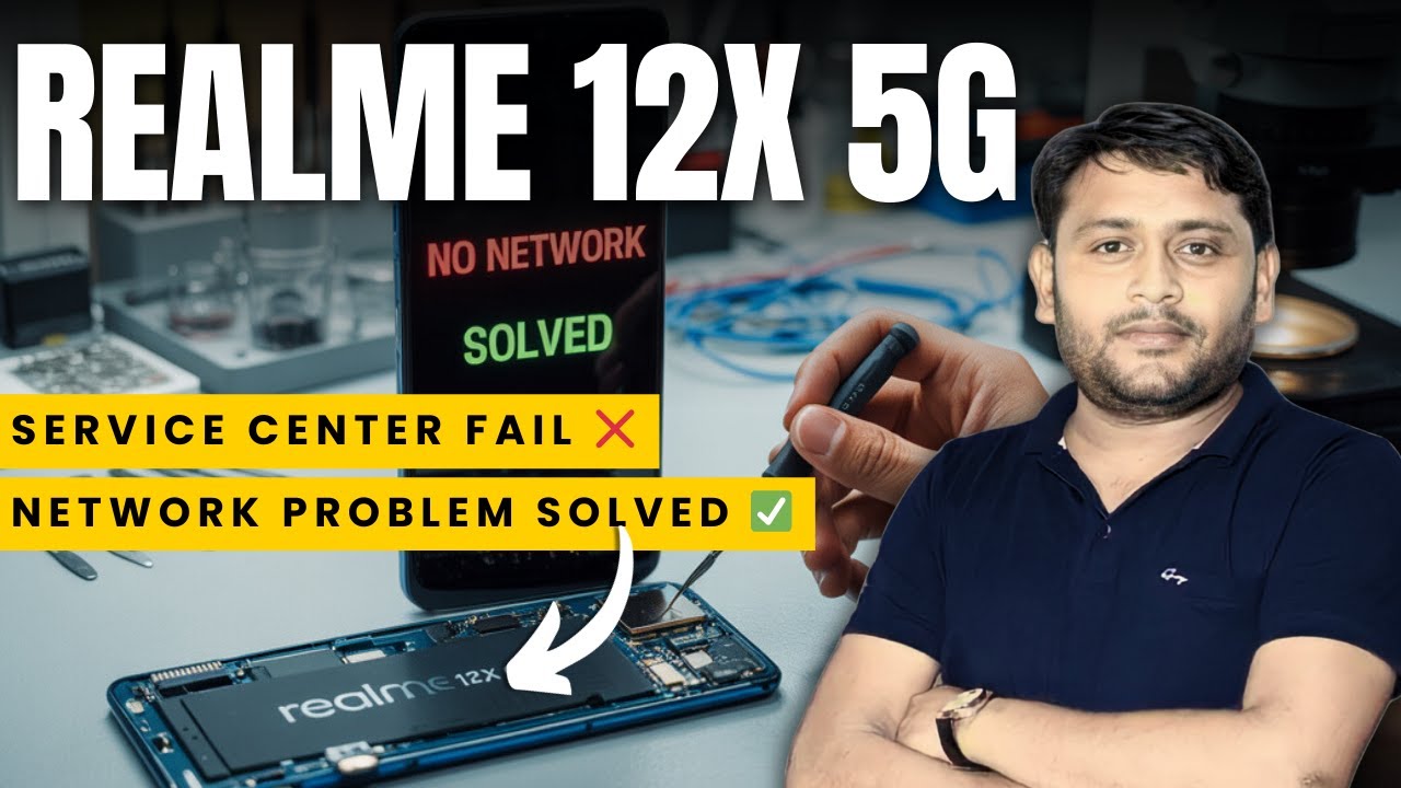Realme 12x 5G No Network Issue Repair | Mobile Repairing Live Practical