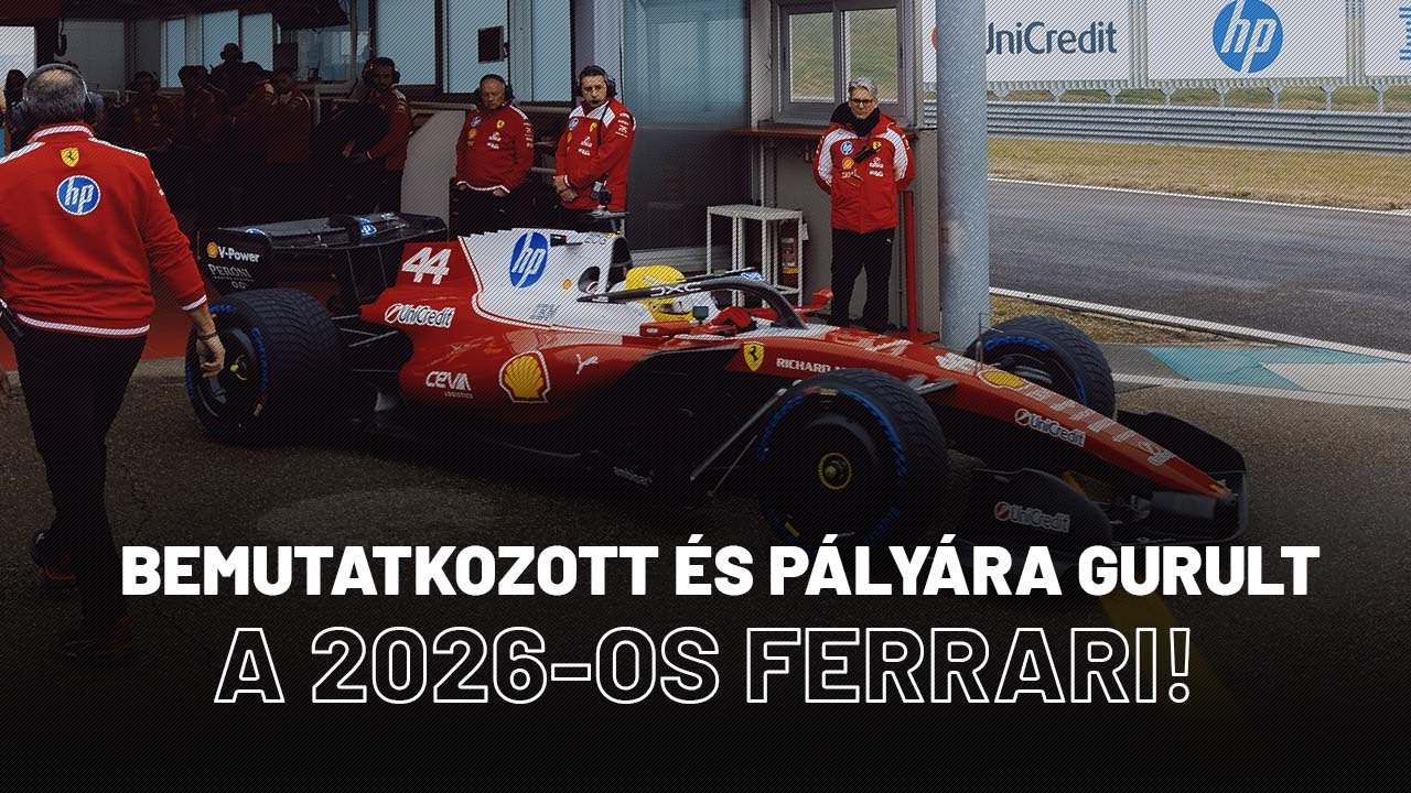 Bemutatta új F1-esét a Ferrari, pályán az SF-26-os! #F1 #Ferrari