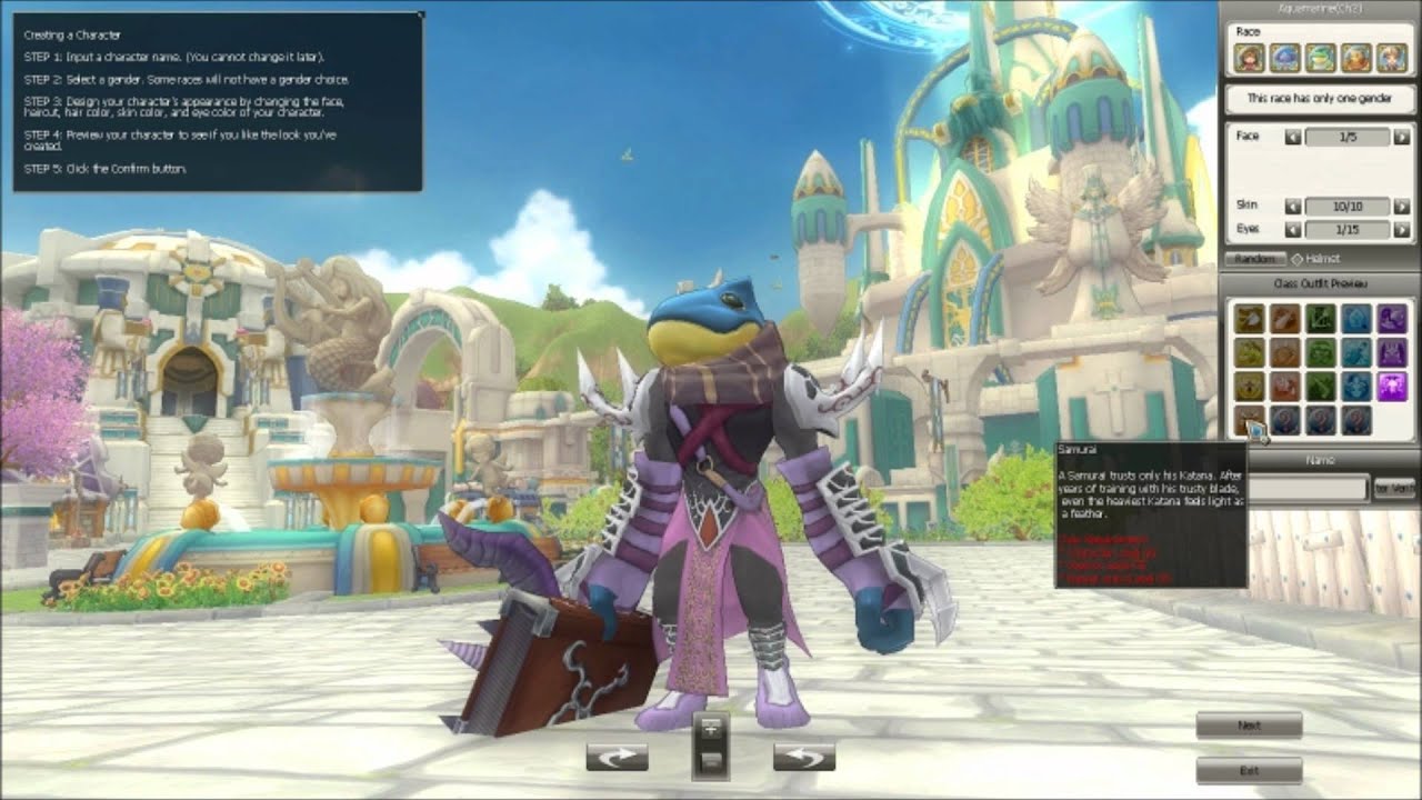 Eden Eternal: Character Creation