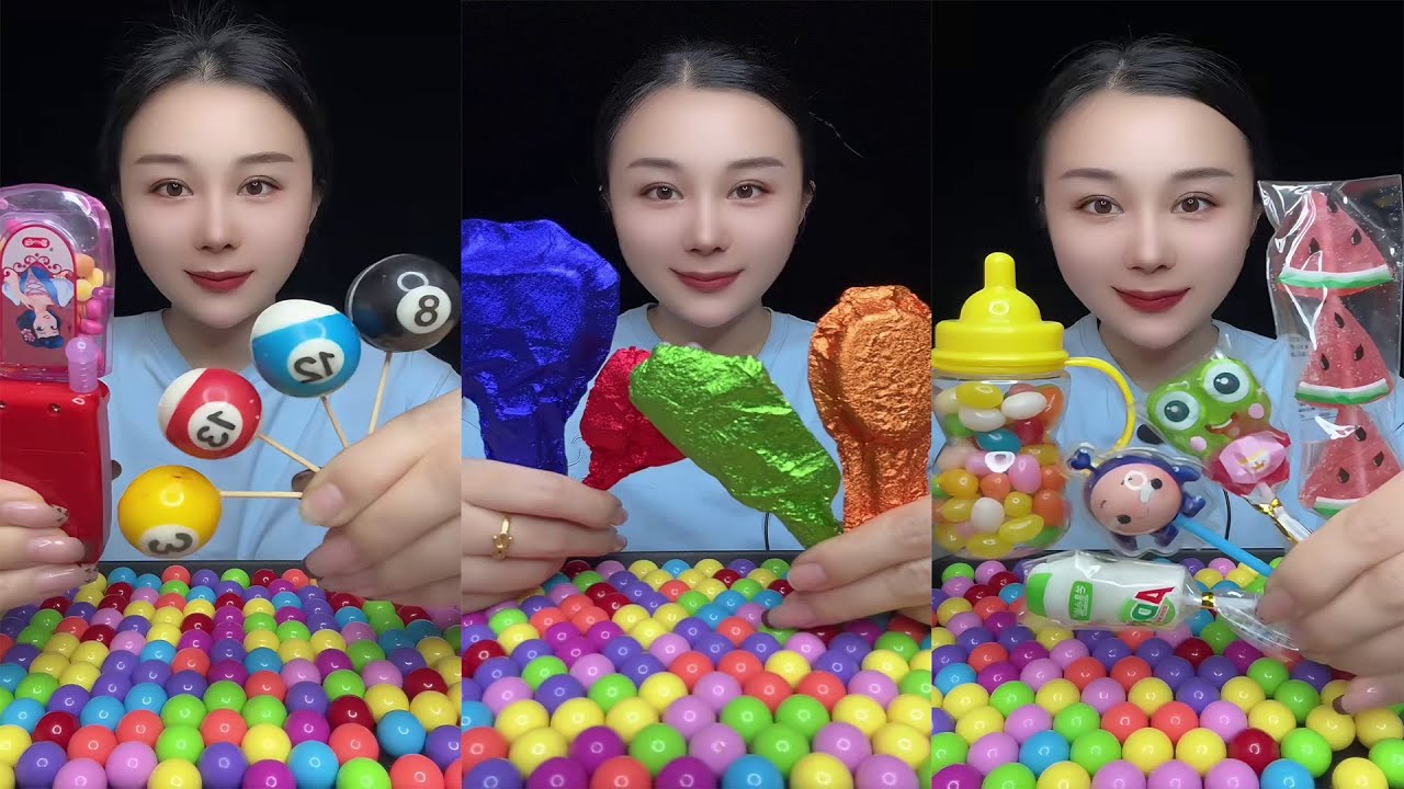 Ultimate Candy ASMR 🌈🍬 Crunchy, Chewy & Colorful Sweets You’ll Love  and Relaxing Crunch!🍬🌈