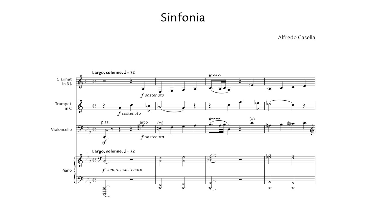 Alfredo Casella – Sinfonia, Op.53
