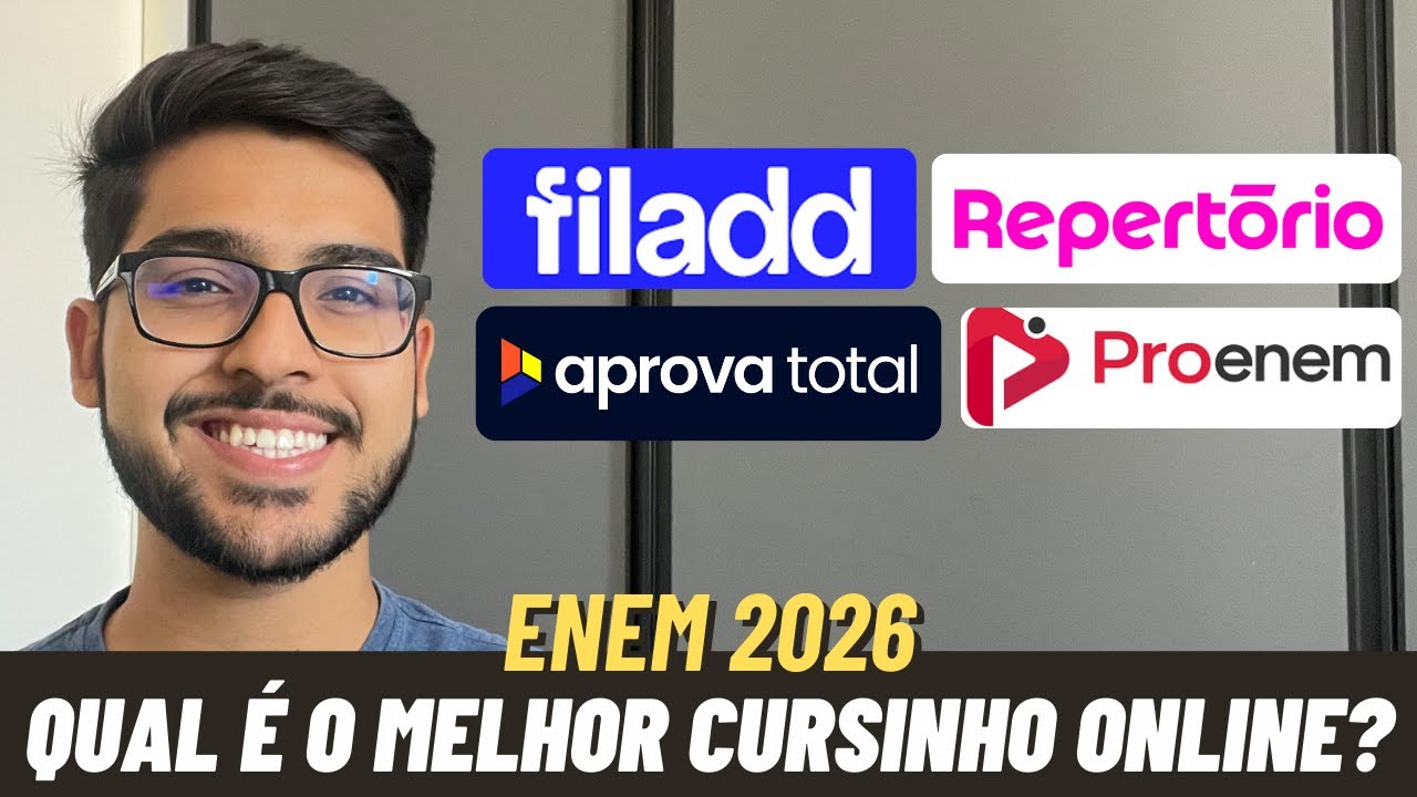 Qual é o MELHOR CURSINHO ONLINE para o ENEM 2026? (Análise Sincera)