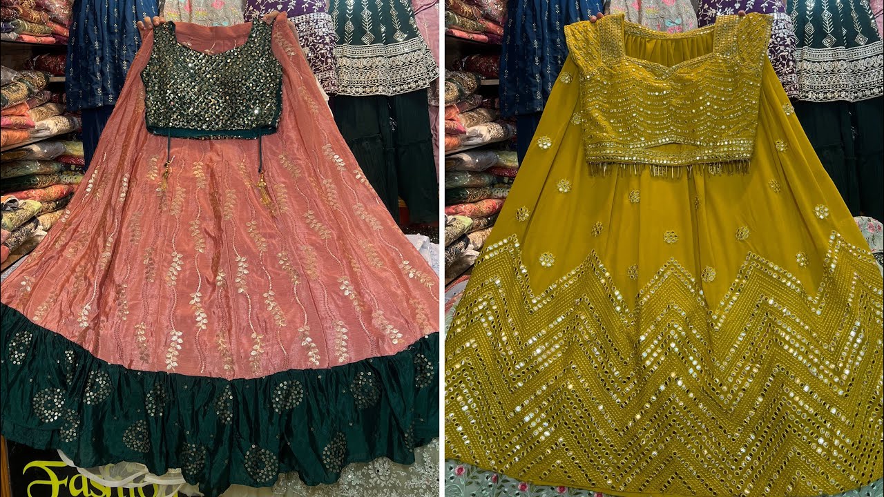 Designer crop tops lehenga collection  || ডিজাইনার ক্রপ টপস লেহেঙ্গা কালেকশন #shopping_guide