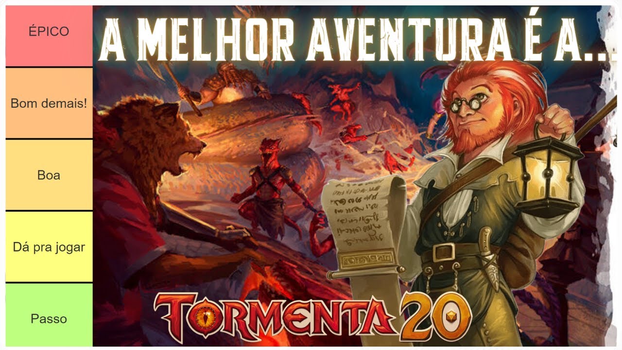 TIER LIST das melhores Aventuras Oficiais de TORMENTA20! (Jornada Heroica) com @NerdAtormentado
