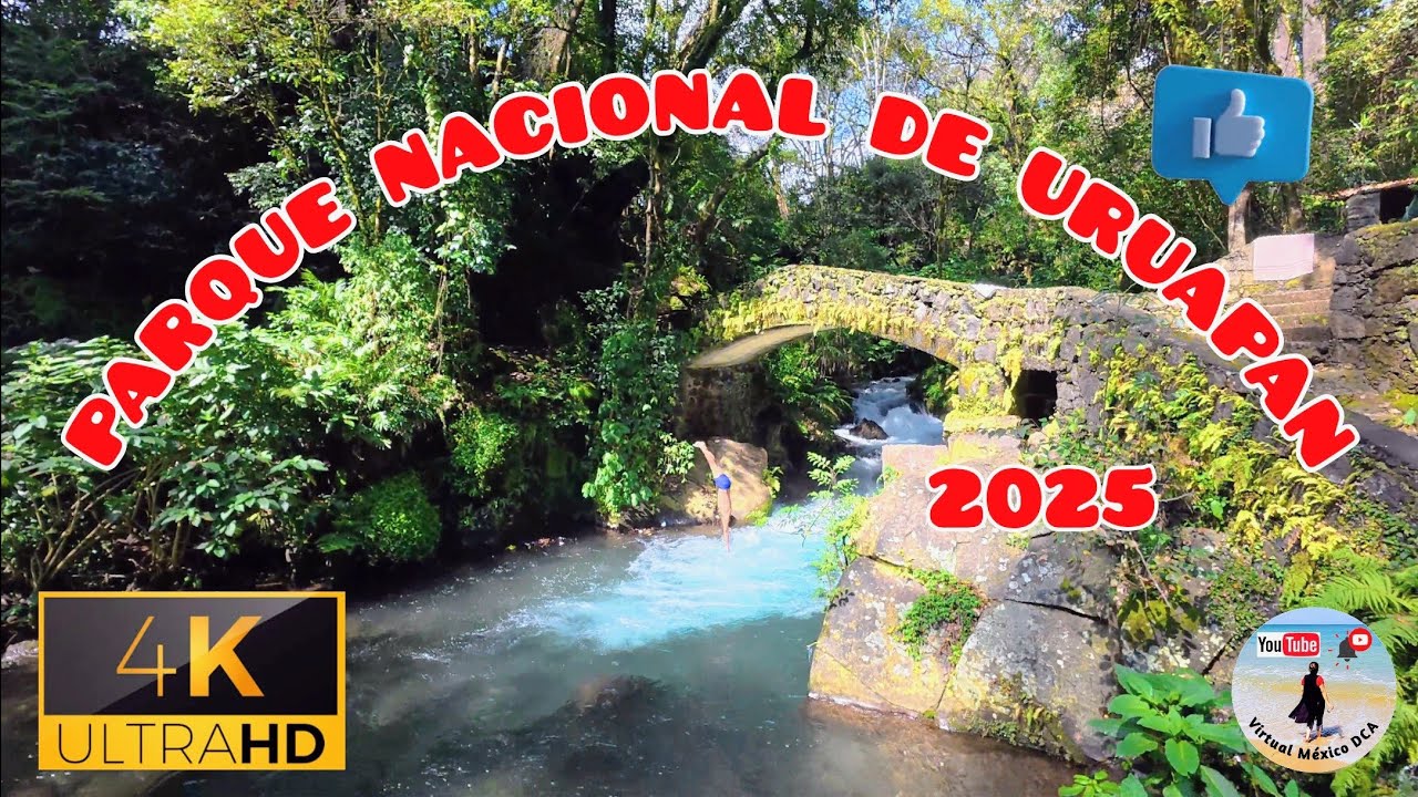 Parque Nacional Barranca del Cupatitzio Uruapan Mich. Sonido Ambiente 2025 🔊🌊