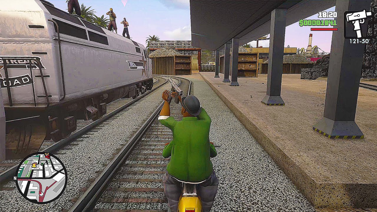 All we had to do was follow the damn train CJ - GTA San Andreas Definitive Edition