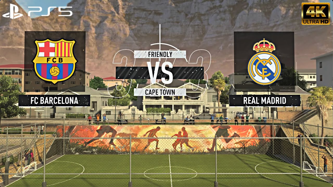 FC BARCELONA VS REAL MADRID | 4K HDR 60 FPS | FIFA Volta Gameplay