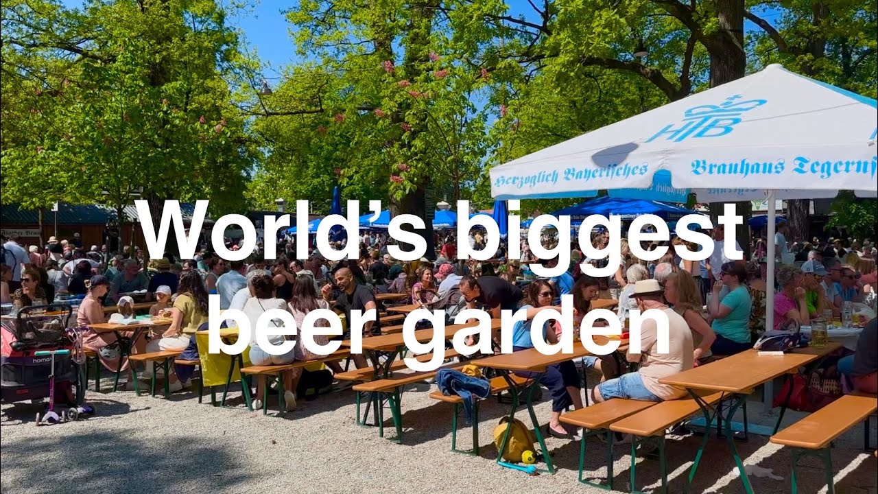 World's biggest beer garden in Munich! Local Life, Beer Garden, Deers & Chill Vibes in Hirschgarten