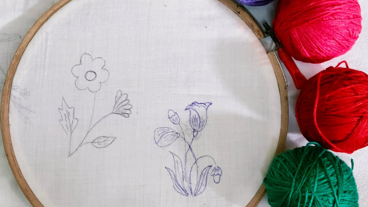 Beautiful embroidery design #stitch #embroidery #videos #trending 