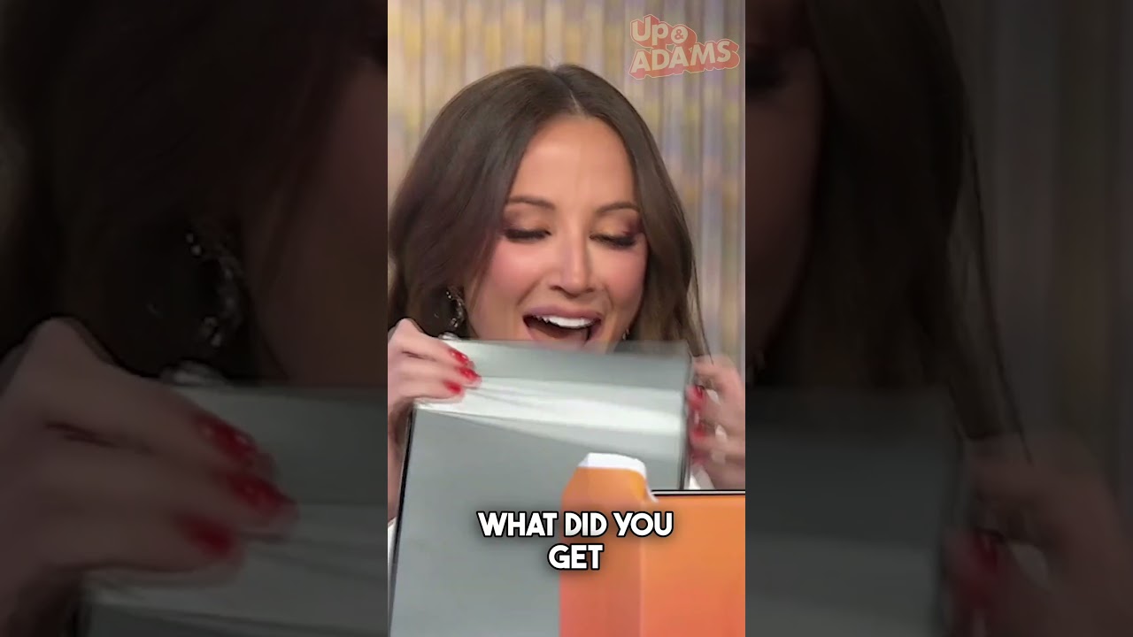Shams Charania couldn’t resist getting Kay Adams a little something for the holidays 🎄🎁😅
