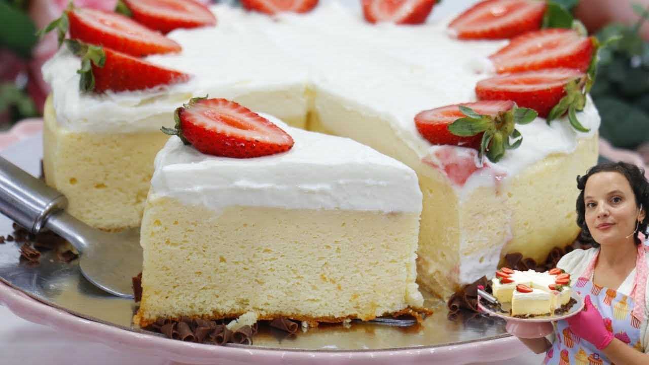 CHEESECAKE JAPONEZ cu doar 3 Ingrediente (și Fără Făină) - Anyta Cooking