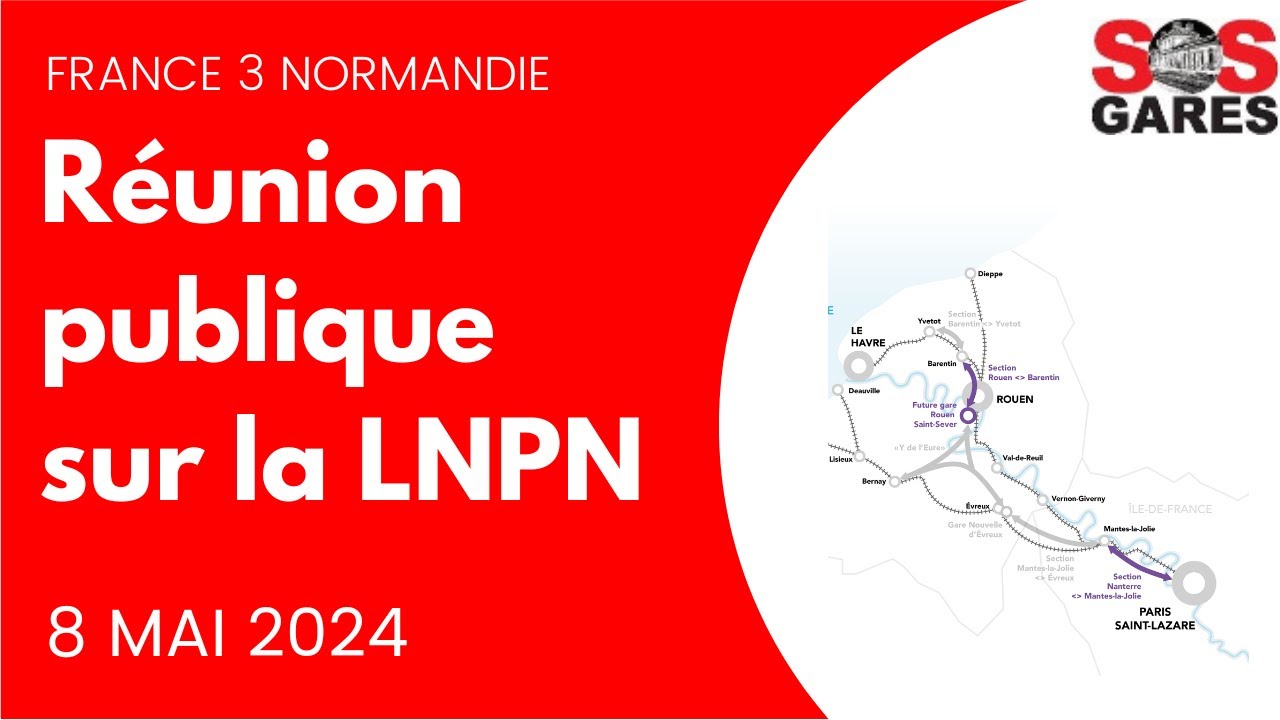 Réunion publique LNPN - France 3 Normandie