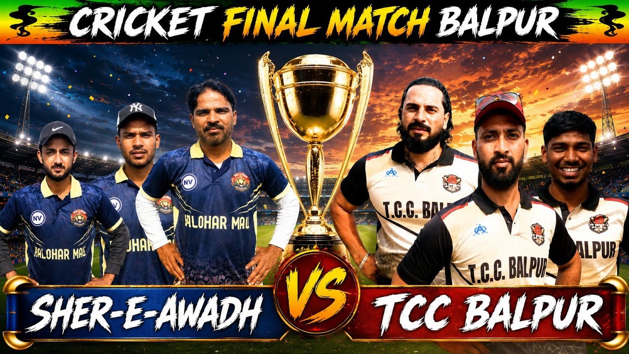  1st FAINAL MATCH ;SHER ~E~ AWADH 🆚 T C C BALPUR AMAR SAHEED CUP 2026 BALPUR GONDA
