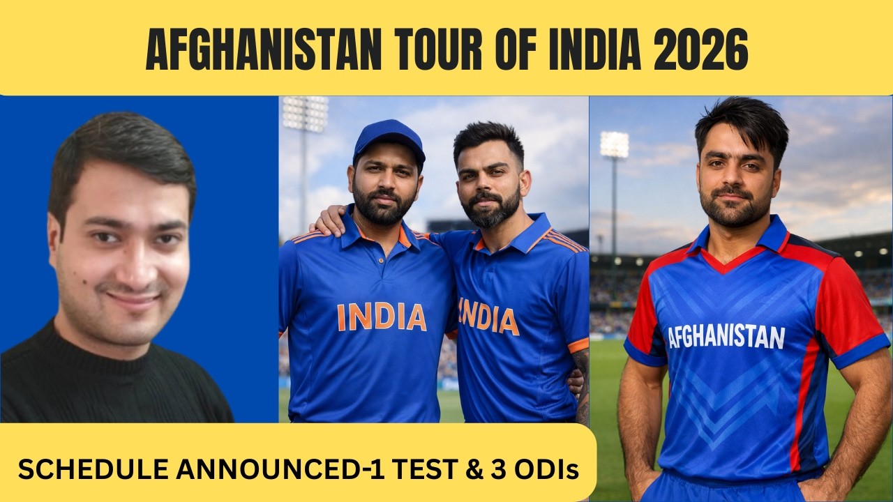 afghanistan tour of india 2026 | 1test, 3 odi | rohit and kohli return in action!!