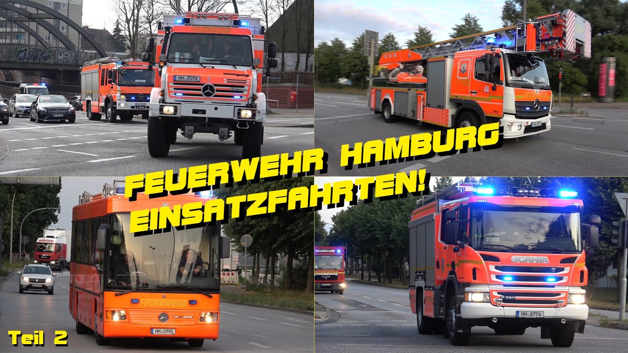 FEUERWEHR HAMBURG Einsatzfahrten Teil 2