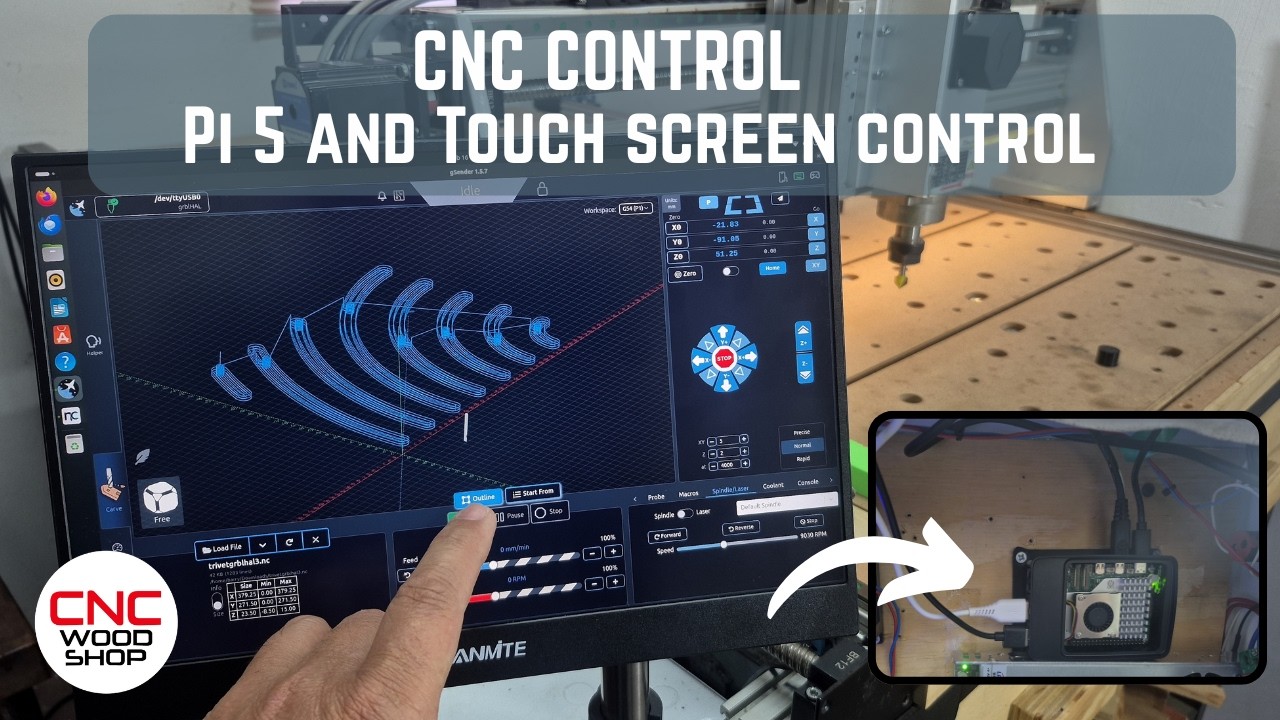 Touch screen and Pi5 add-on for CNC Control