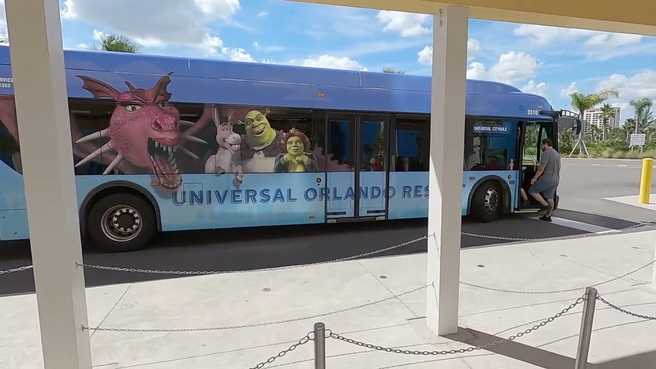 bus ride to universal orlando studios - citywalk from endless summer resort