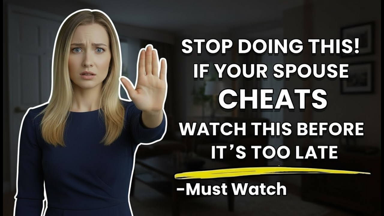 Stop Doing THIS! if Your Spouse Cheats