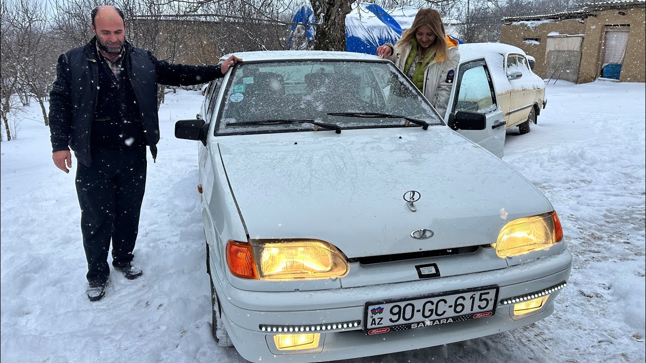 Azərbaycanda TƏK VAZ üçün QARLI Havada ŞABRANA getdik - Gizli Qarajda Vaz 21015