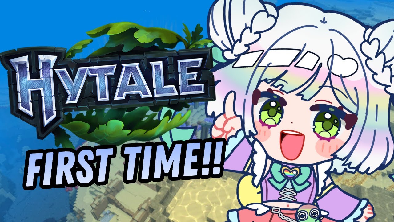 【HYTALE】mom said it's my turn on the block game... 🤓☝️💚 going in blind.. ocean doko...🌊❓【EN/日本語】