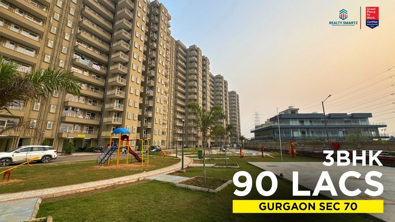 Pyramid Altia Sector 70 Gurgaon | 3 BHK for Sale ₹90 Lakh | Rent ₹28,000 | Realty Smartz 074