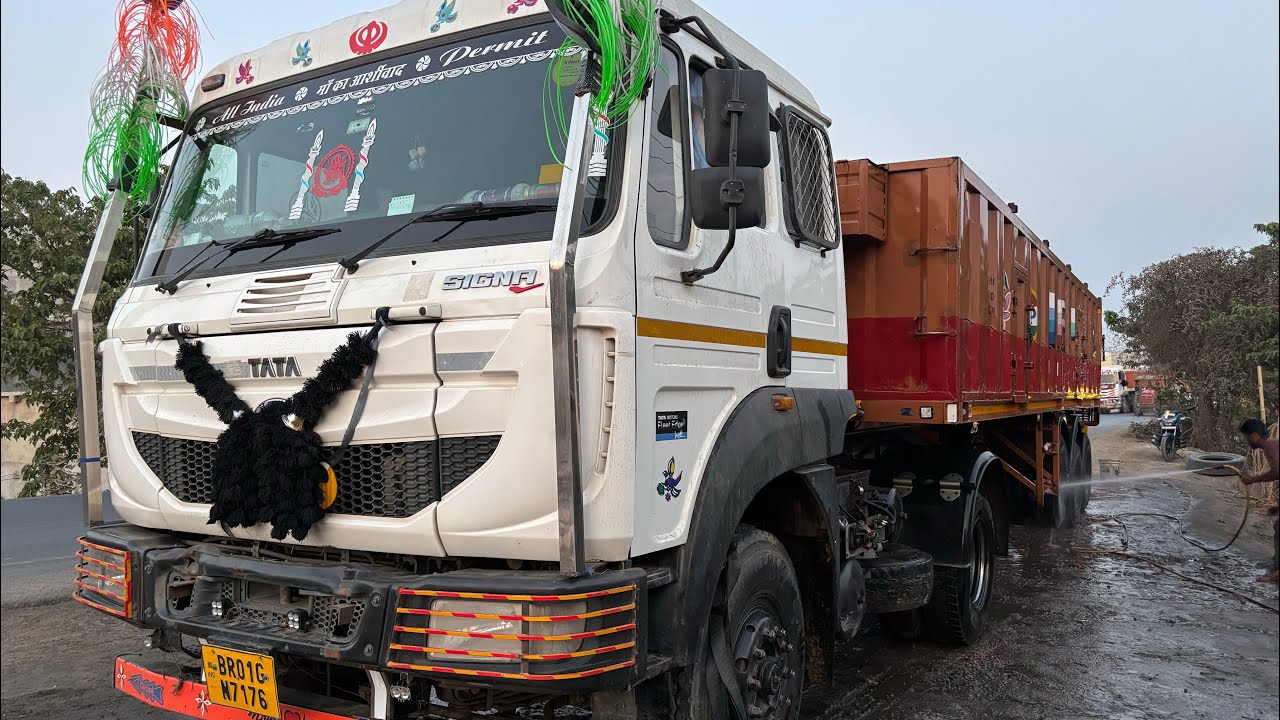 Mari Rani ka Dulai  Aaj hua Hai tata truck 5530 🛀🧼🚿