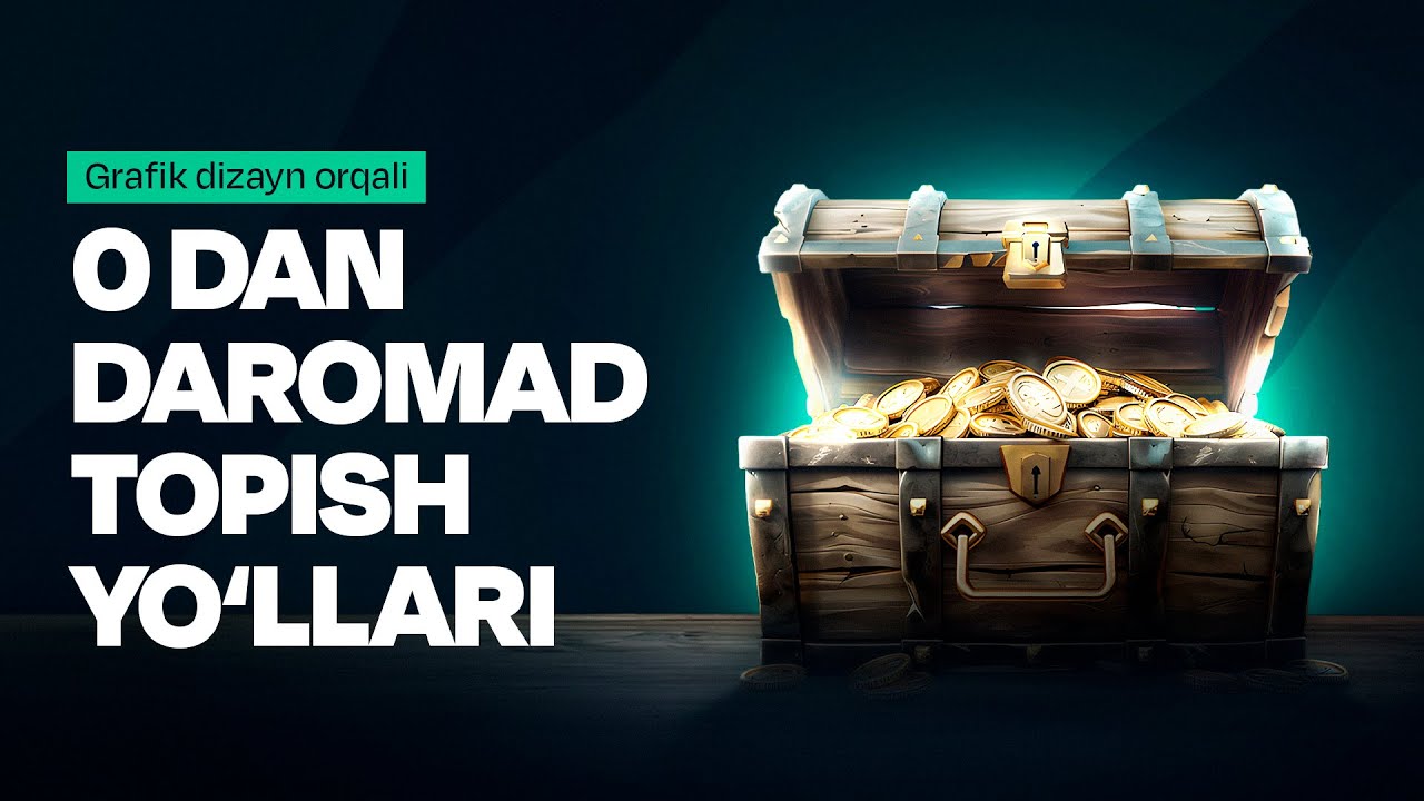 Grafik dizayn orqali 0 dan daromad topish yo'llari | Jonli efir