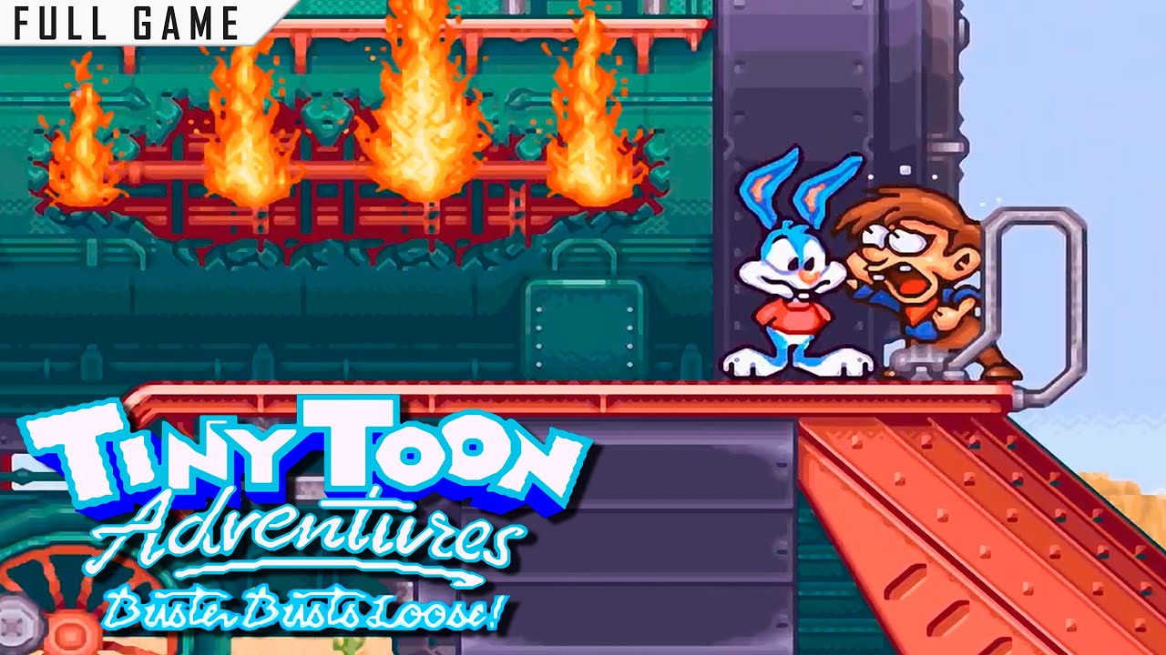 Tiny Toon Adventures: Buster Busts Loose! | Super Nintendo | Full Game [Upscaled to 4K using xBRz]