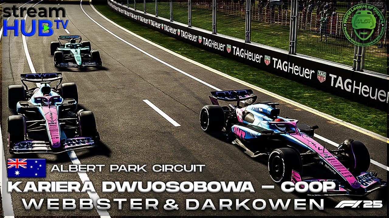 🎮 F125 Kariera Dwuosobowa | Webbster & Darkowen – Episode 1 | Alpine | GP Australii| StreamHUB TV 🏎️