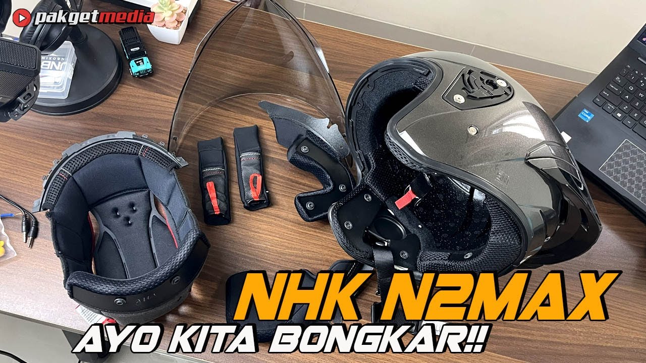 BONGKAR HELM NHK N2MAX TERBARU GINI DALAMNYA!!