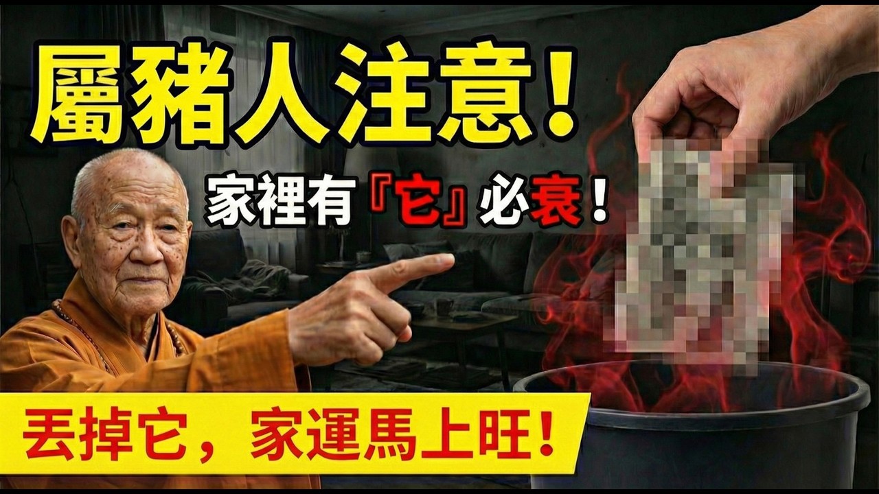 屬猪的家裡千萬別放這件東西！難怪財運總差一口氣，今天扔掉，明天「橫財」不請自來！#屬豬2026運勢 #財運 #2026生肖豬運勢 #居家風水 #招財 #橫財 #生肖豬 #漏財 #改運 #屬豬 #偏財運