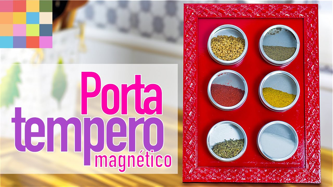 DIY - Porta temperos com imã | Faça você mesmo
