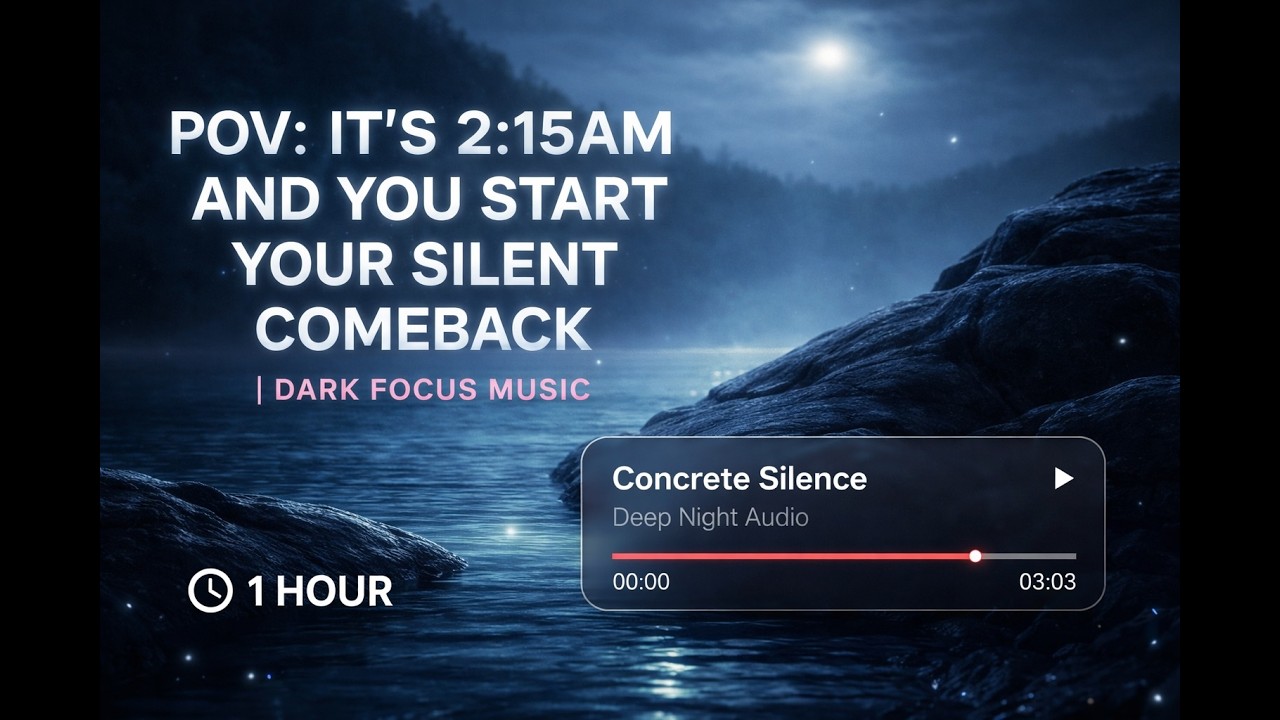 POV: It’s 2:15AM and You Start Your Silent Comeback | Dark Focus Music