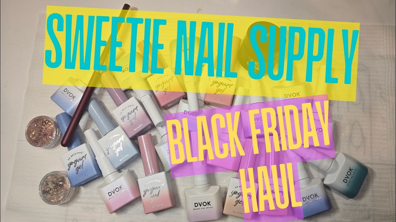 @sweetienailsupply  Black Friday Haul | DVOK White Night | Yogurt Nails | Korean Nail Haul #nails