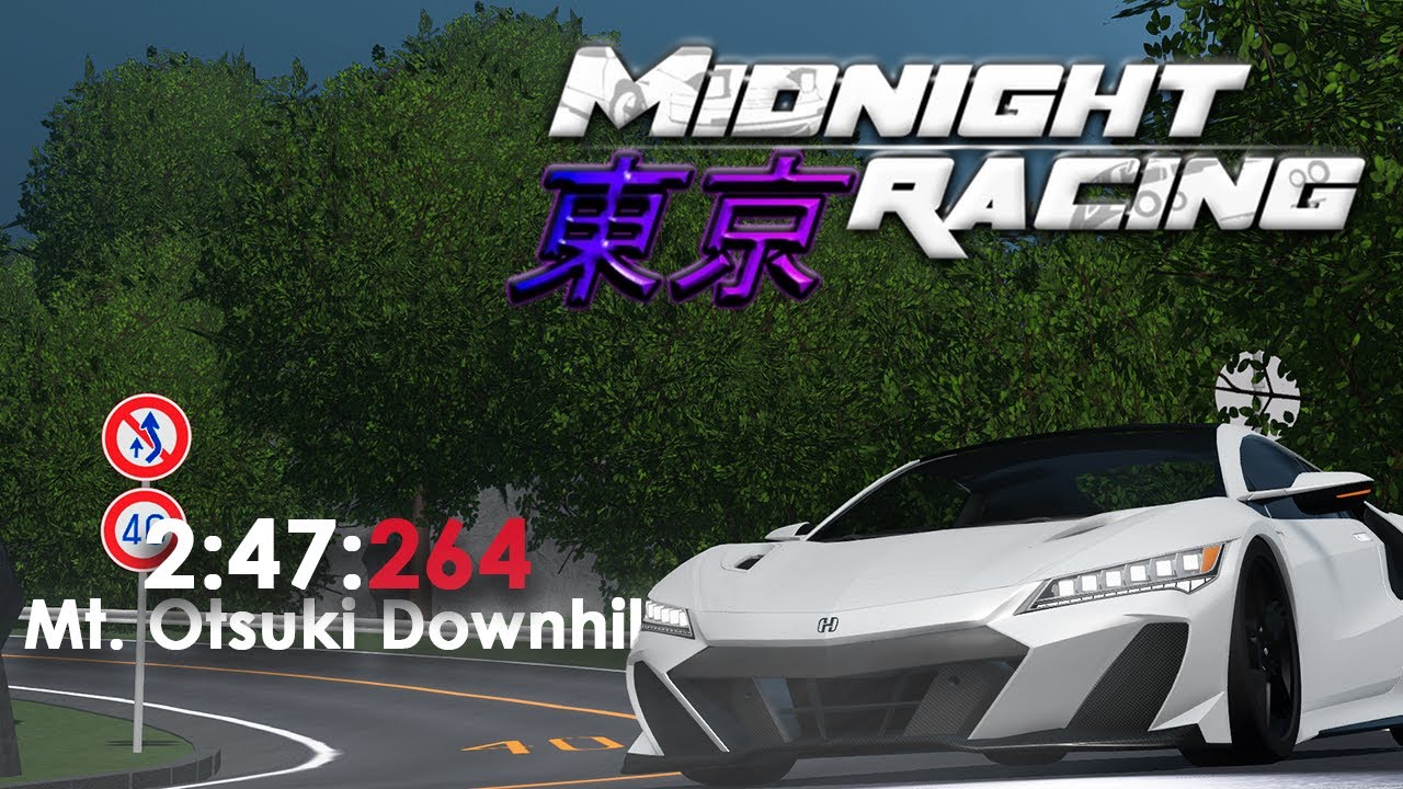Honda NSX 2:47 Mt. Otsuki Downhill | Roblox Midnight Racing: Tokyo