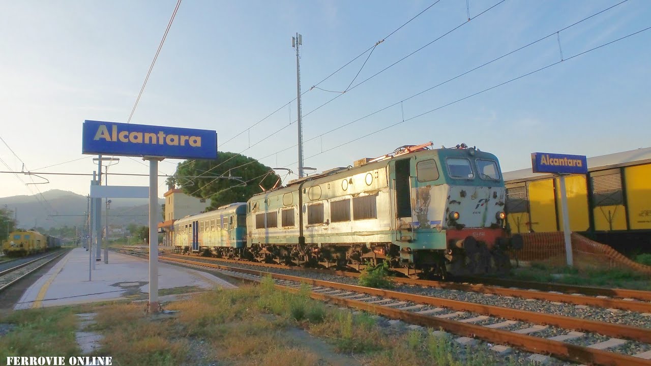 Stazione di Alcantara; Treni sul versante Jonico della Sicilia.