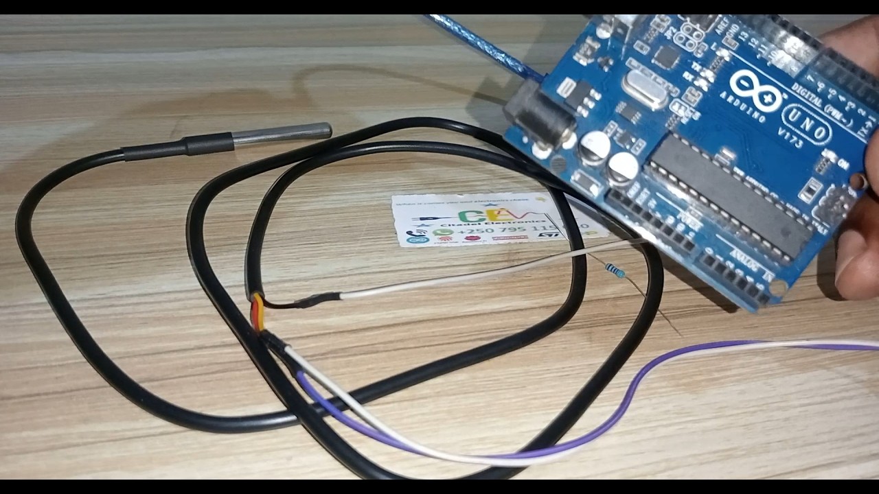 Let's learn how to interface DS18B20 waterproof temperature sensor with arduino.