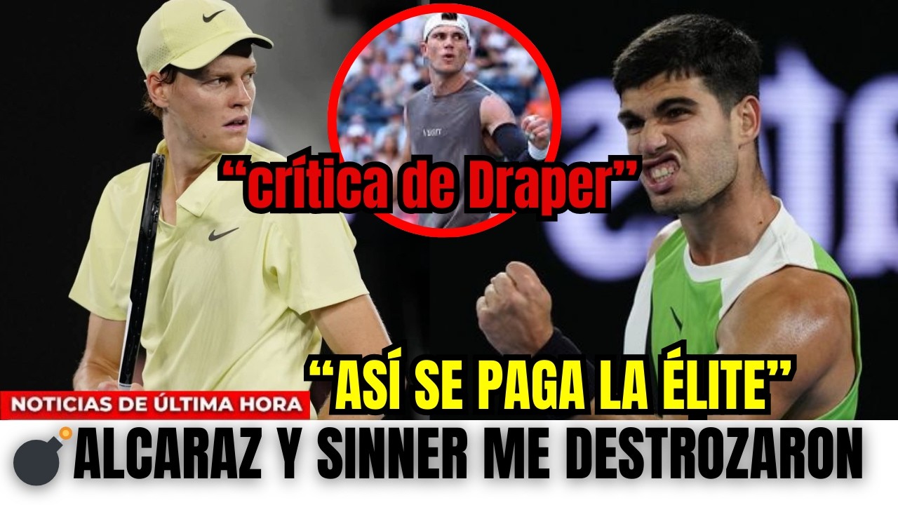 🔥 “Mi cuerpo se descompuso” 🔥 DRAPER señala a ALCARAZ y SINNER y destapa el precio real de la ÉLITE