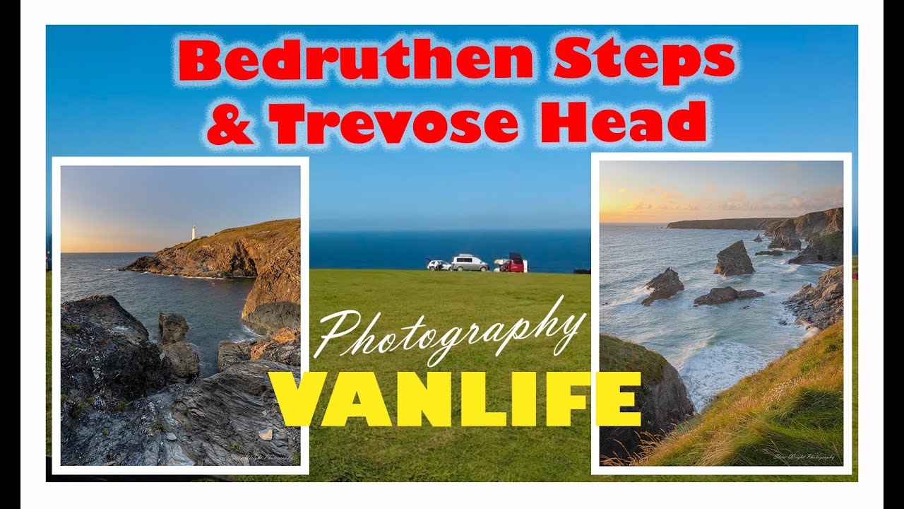 Landscape Photography at Bedruthen Steps and Trevose Head Lighthouse from my epic road trip vanlife