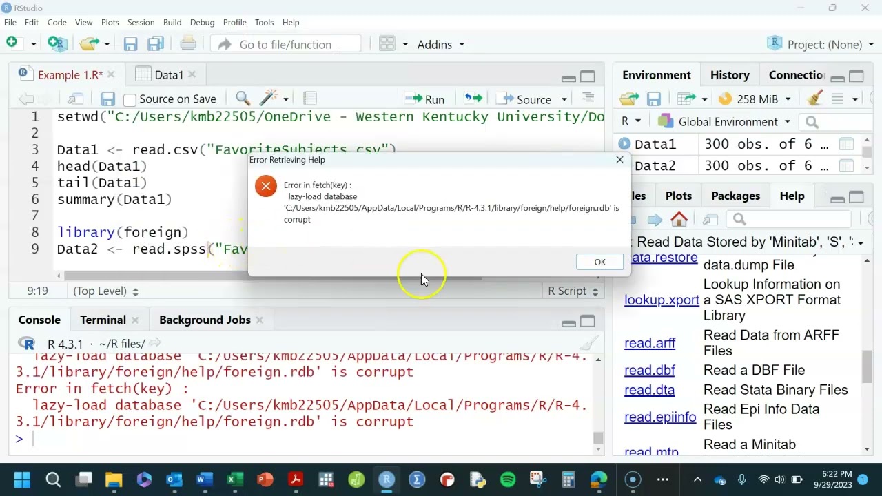 Gentle R #2: Very Easy Intro to Reading Data into R with RStudio