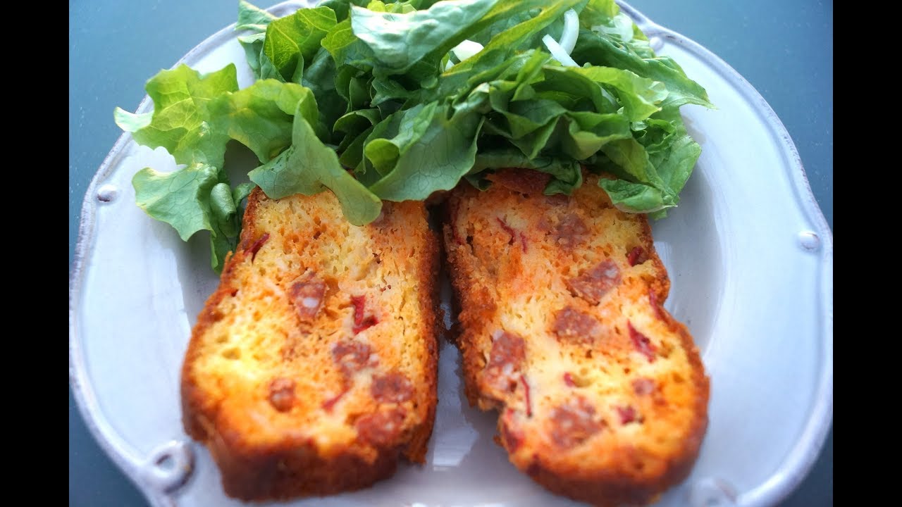 Cake au chorizo et poivrons super facile