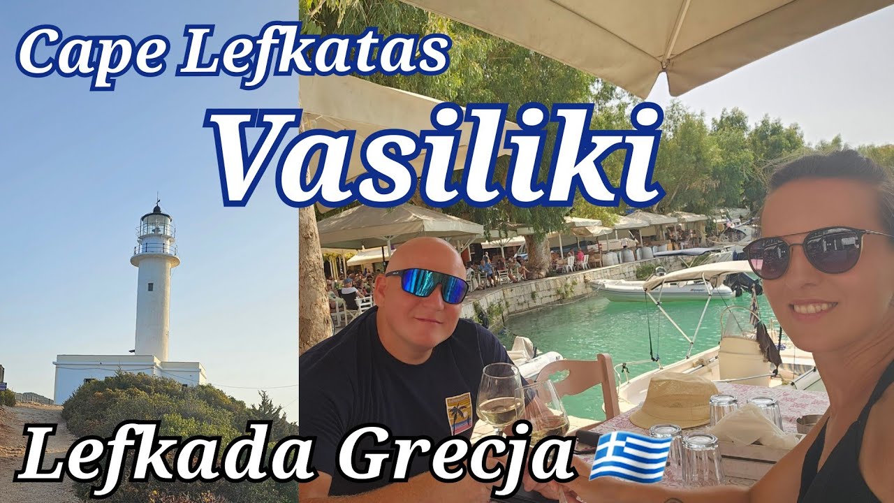 Campervanem po Lefkadzie, Cape Lefkatas oraz portowe miasteczko Vasiliki. Camping Vassiliki Beach.