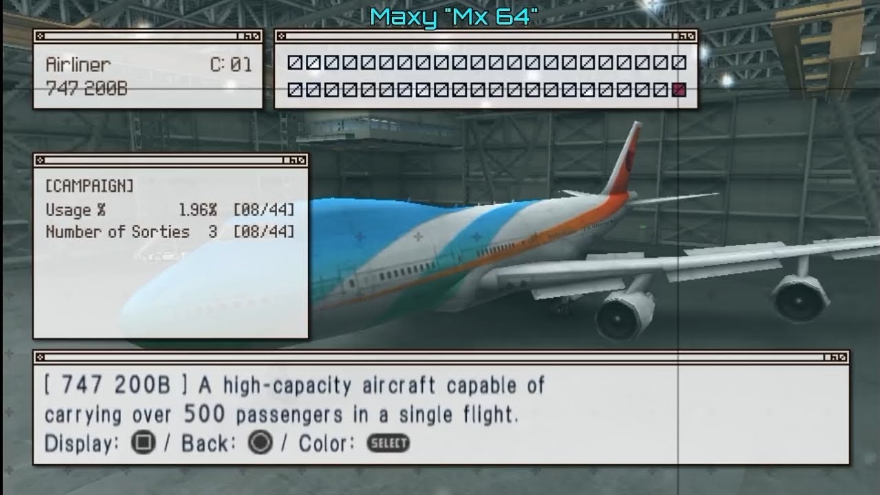 Ace Combat Joint Assault - All Planes & Colors (6 Colors/Plane)