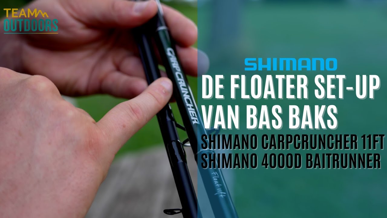 ⚙️ Geartalk: Oppervlakte vissen met Bas Baks - Shimano carpcruncher 11ft & Shimano 4000D Baitrunner
