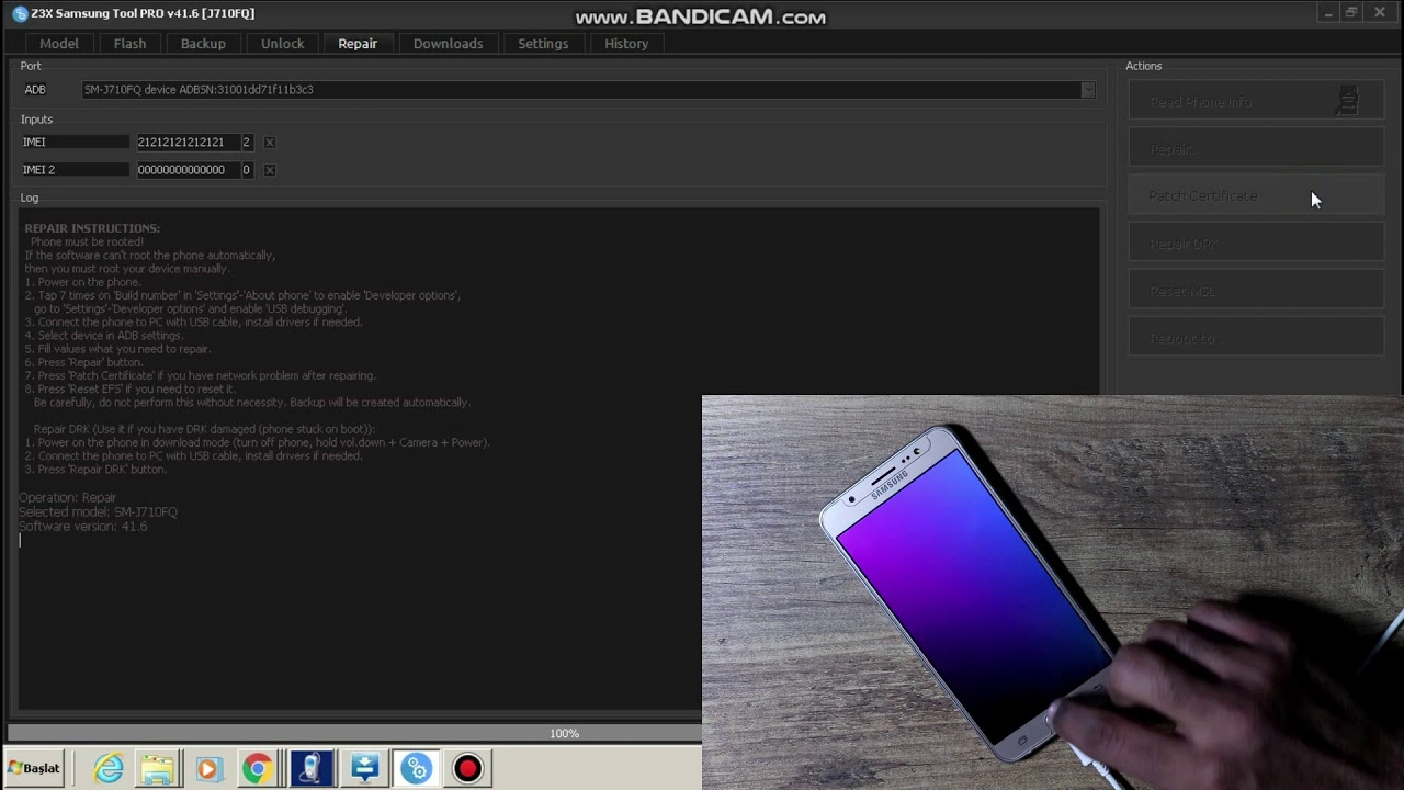 Samsung J7 2016 İmei Onarımı Nasıl Yapılır
