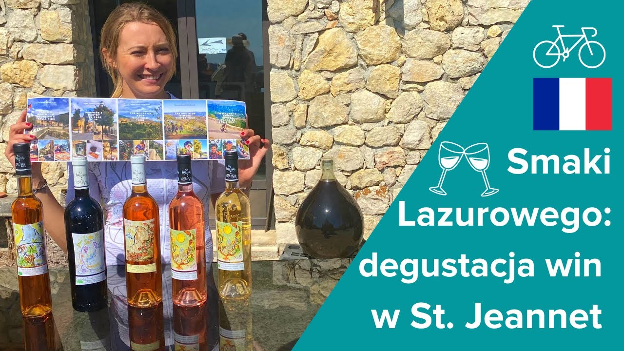 Smaki Lazurowego: kolarska degustacja win w Saint-Jeannet.