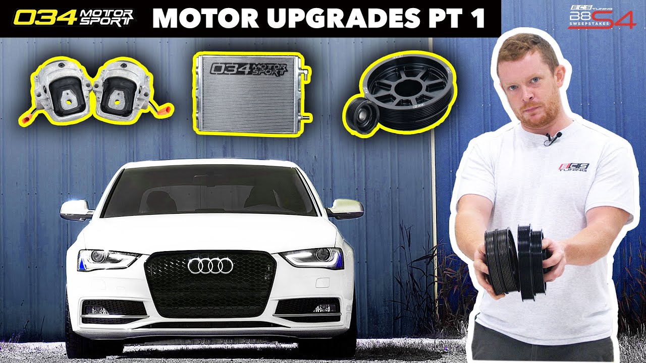 Building an Audi S4 | Pt 2: Motor Mounts, Heat Exchanger and Supercharger Pulley | ECS Tuning