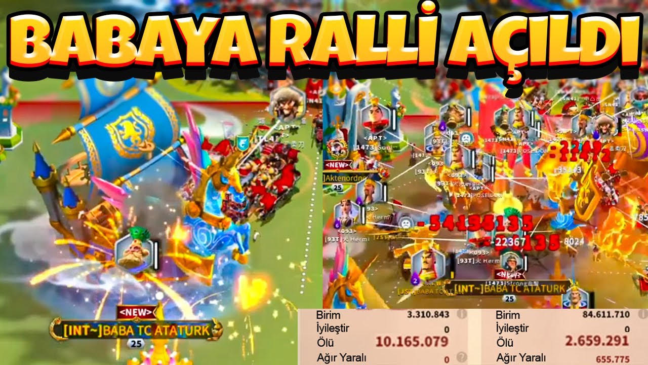 BABA TC ATATÜRK'E RALLİ AÇILDI 4 DAKİKADA 185M KP - Rise of Kingdoms