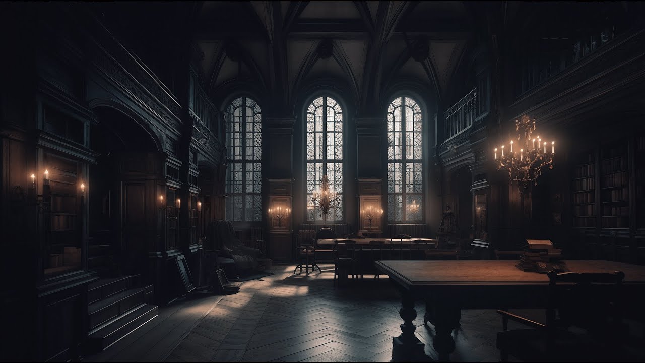you're reading by candlelight in a gothic library (dark academia)